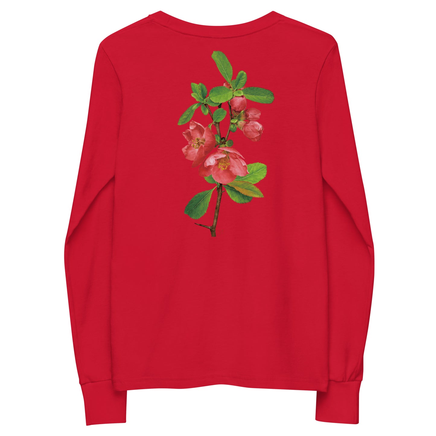 Chinese quince Youth long sleeve tee