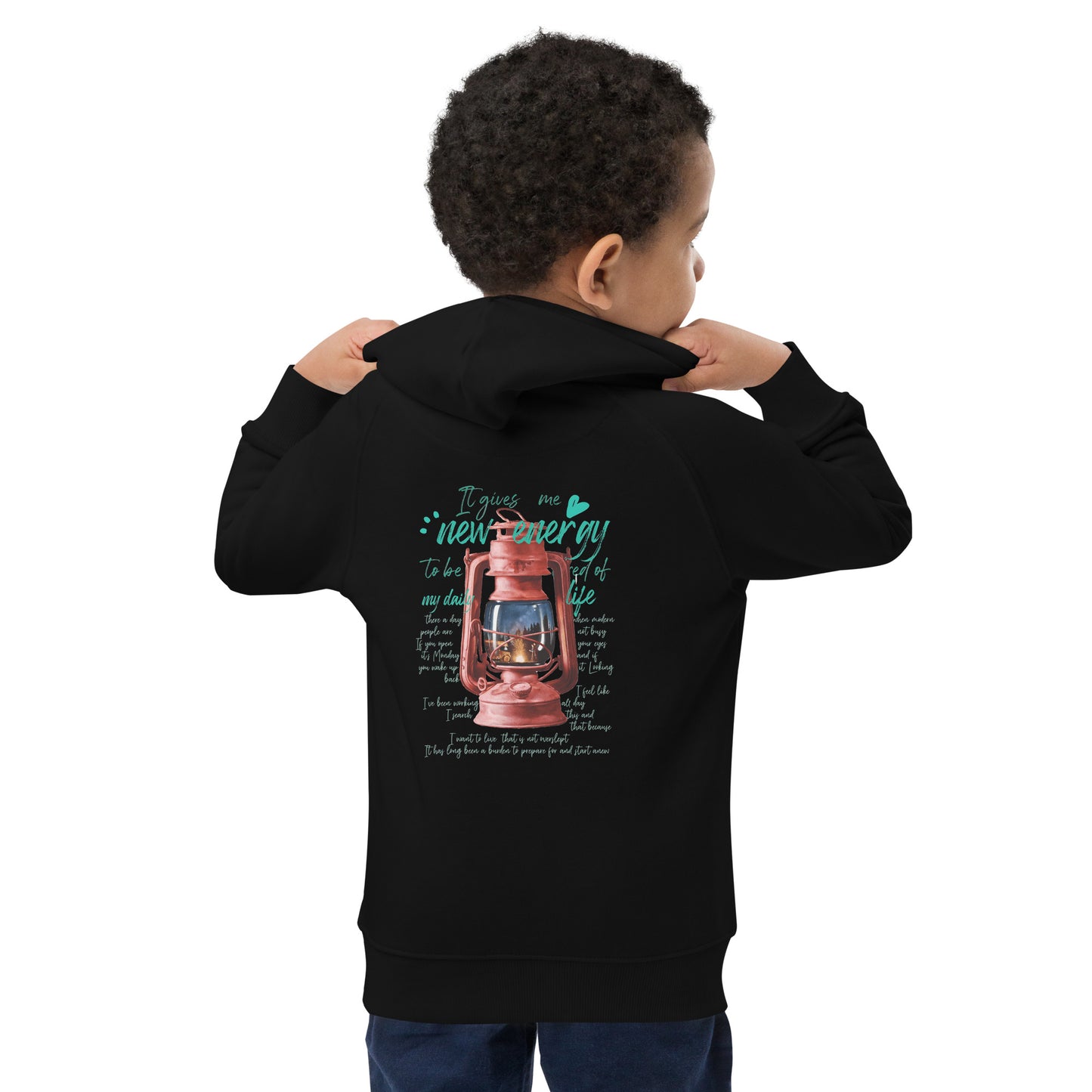 Camp lantern Kids eco hoodie