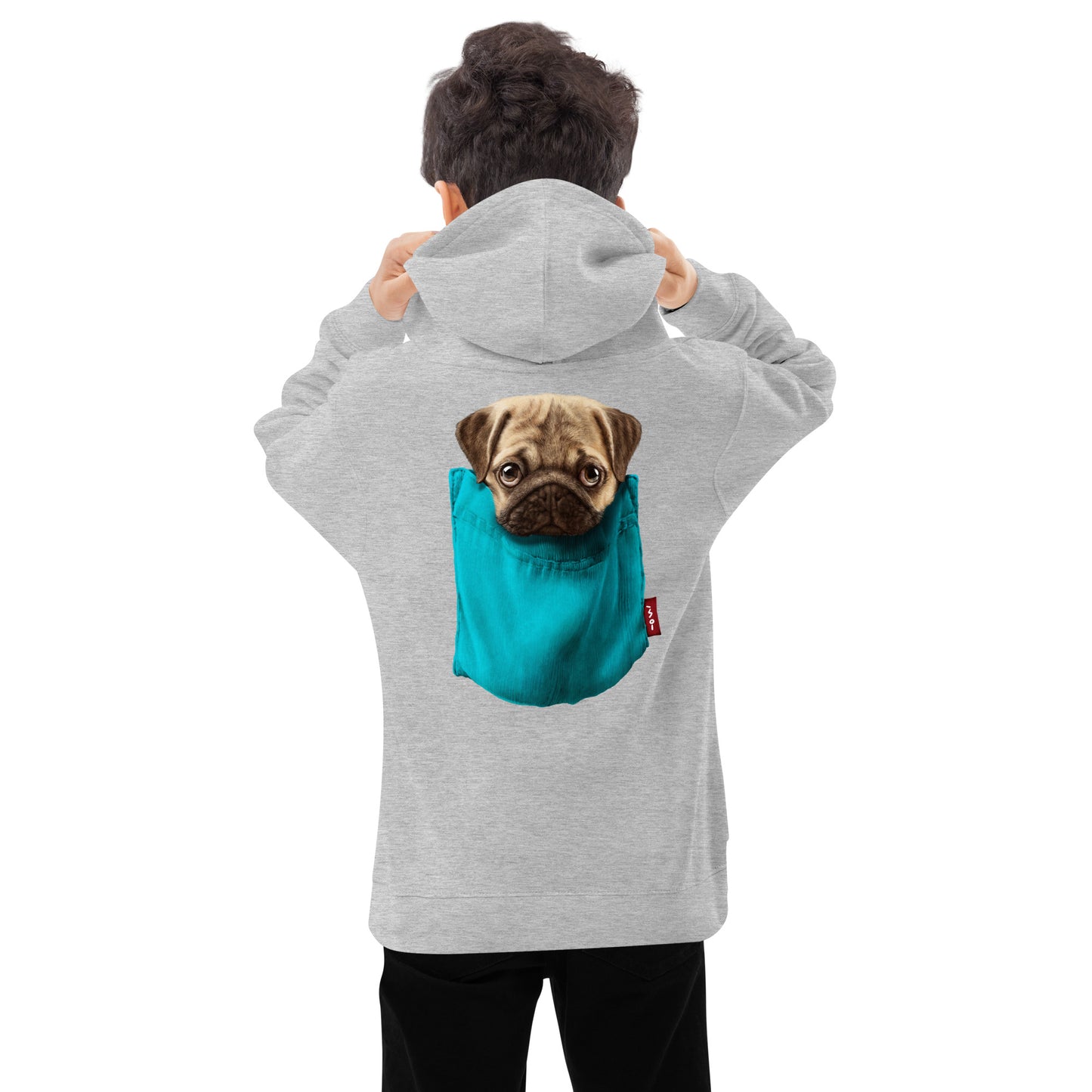 Pug Kids fleece hoodie