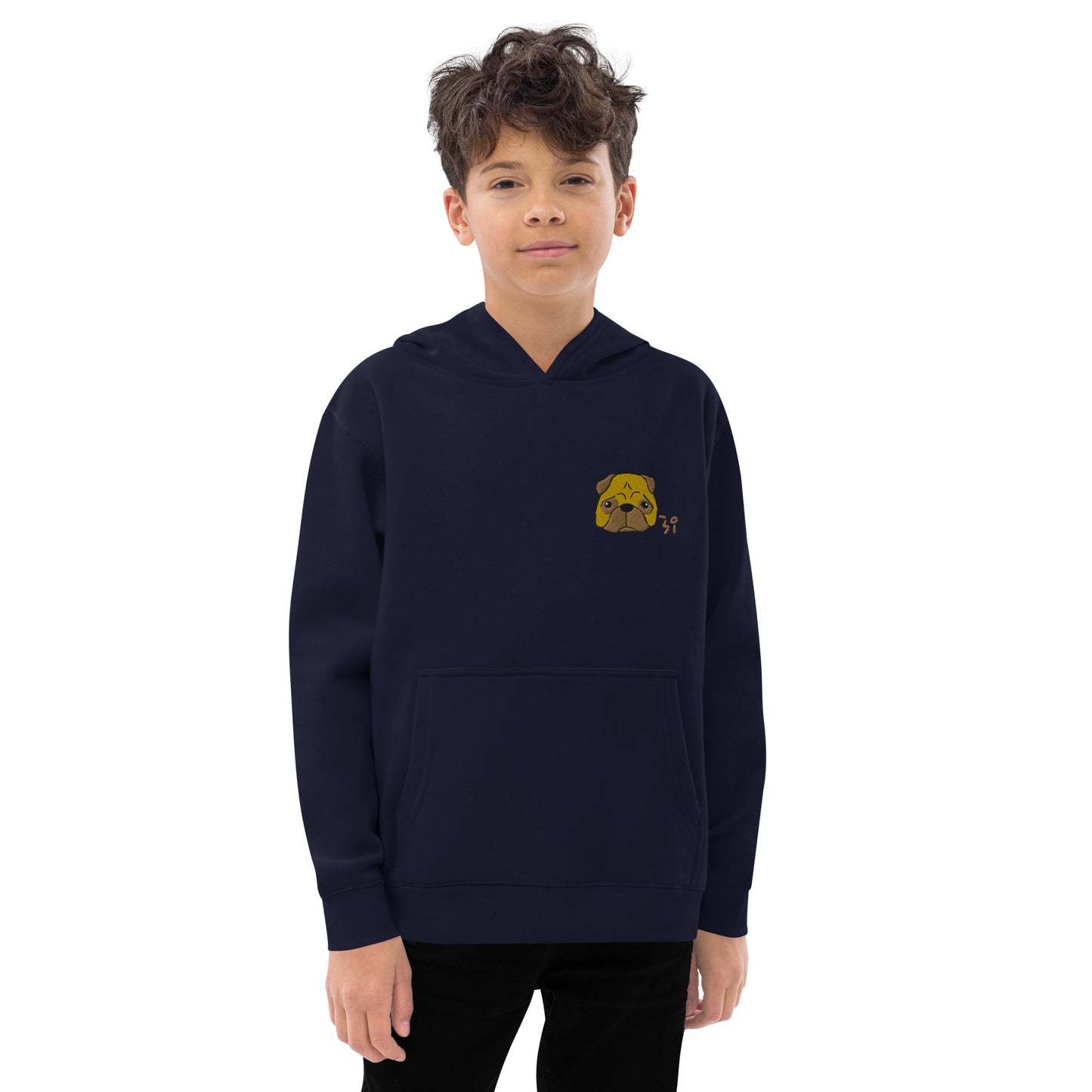 Pug Kids fleece hoodie