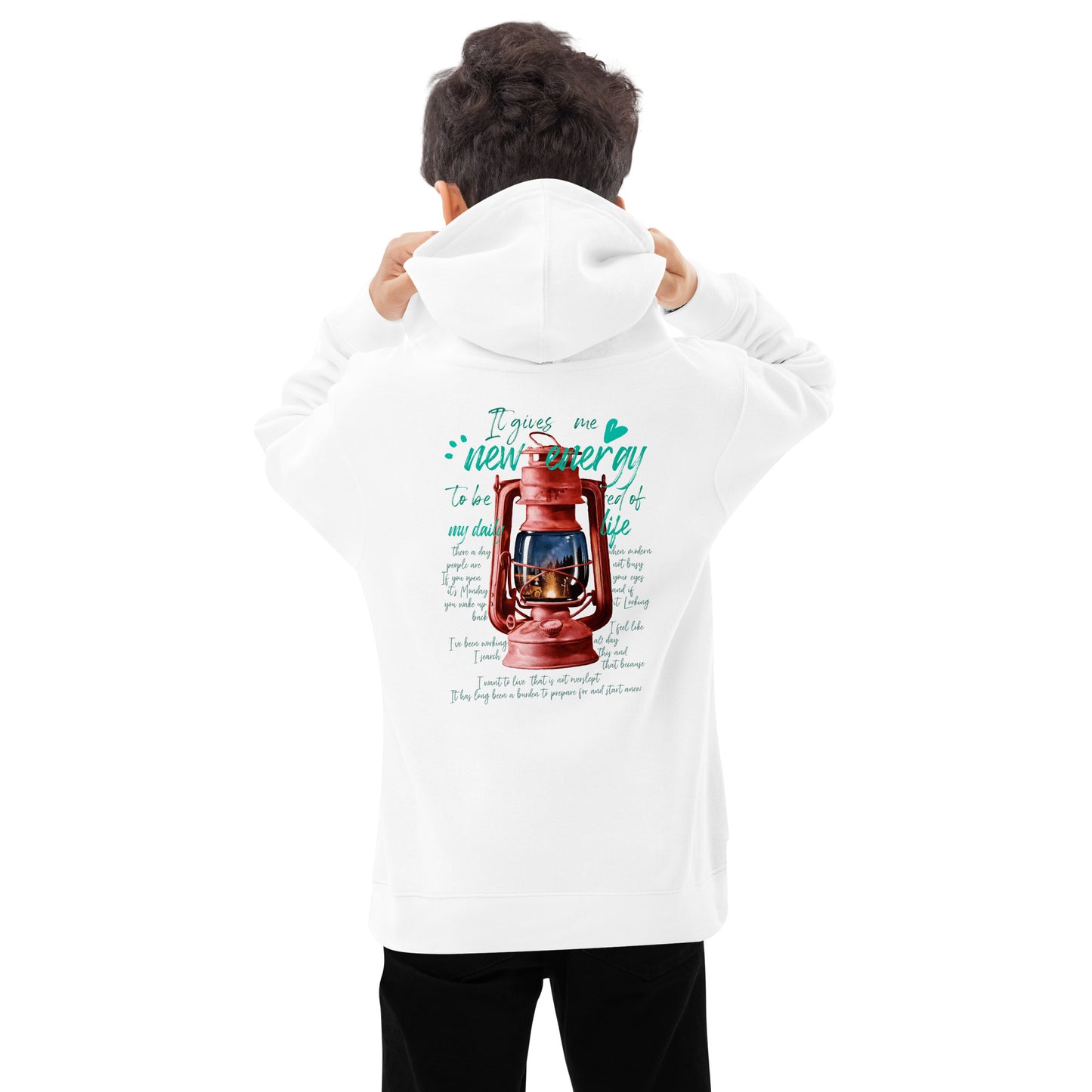 Camp lantern Kids fleece hoodie