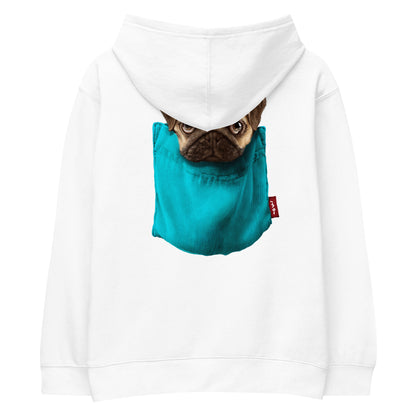 Pug Kids fleece hoodie