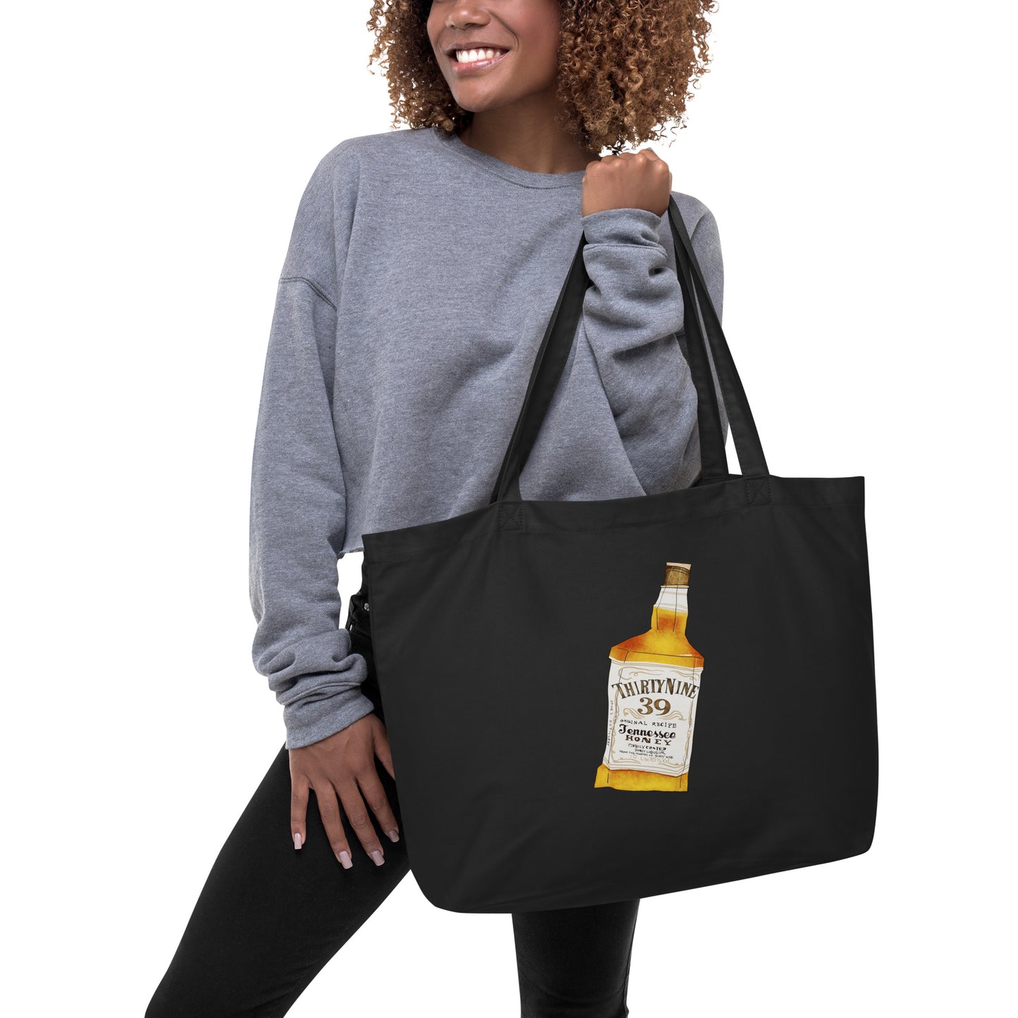 Whiskey Large organic tote bag