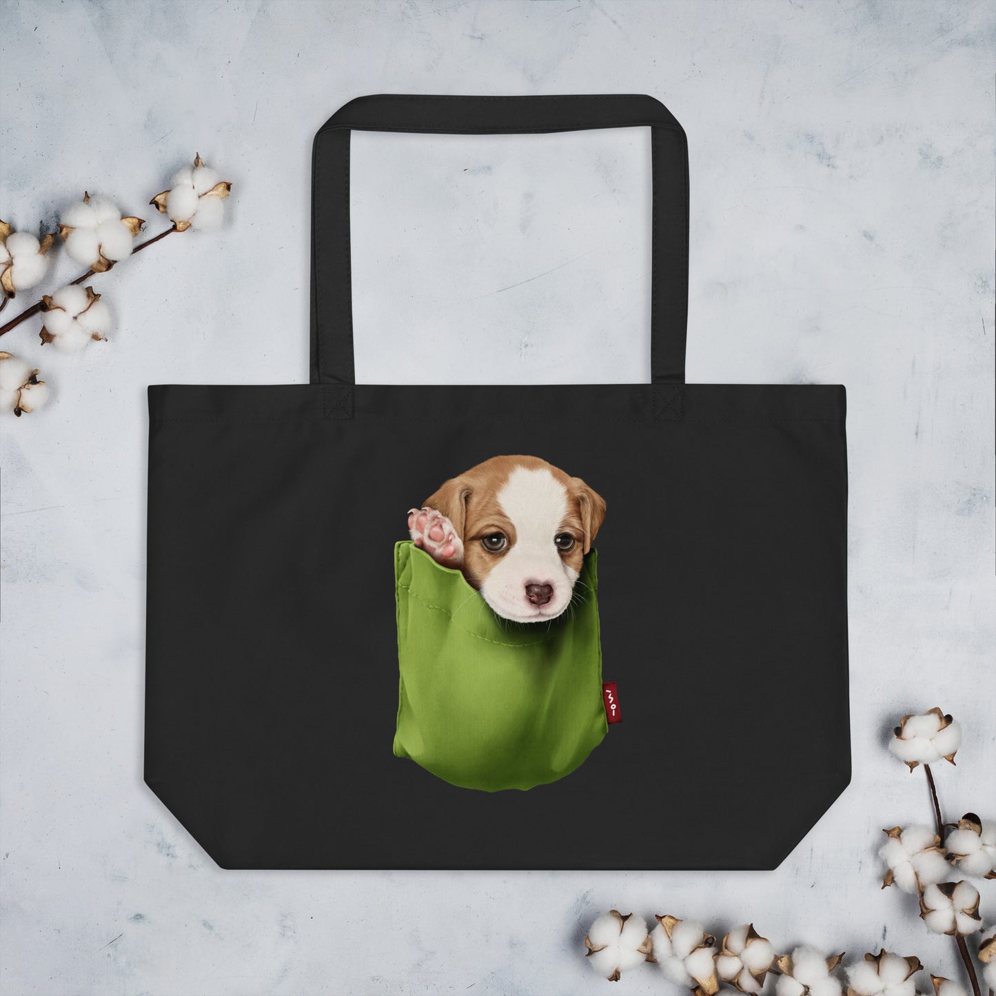 Jack Russell Terrier Large organic tote bag