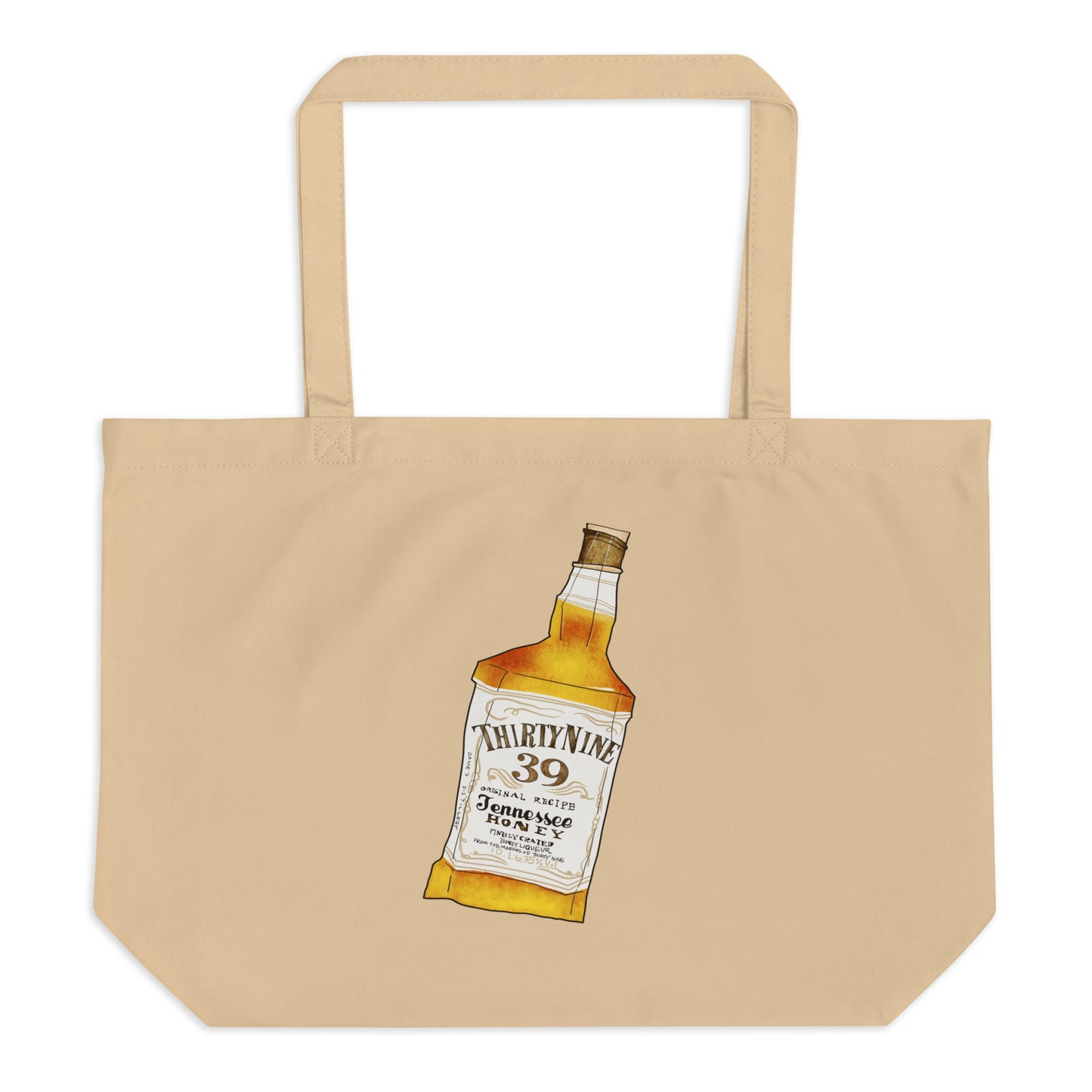 Whiskey Large organic tote bag