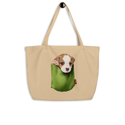 Jack Russell Terrier Large organic tote bag