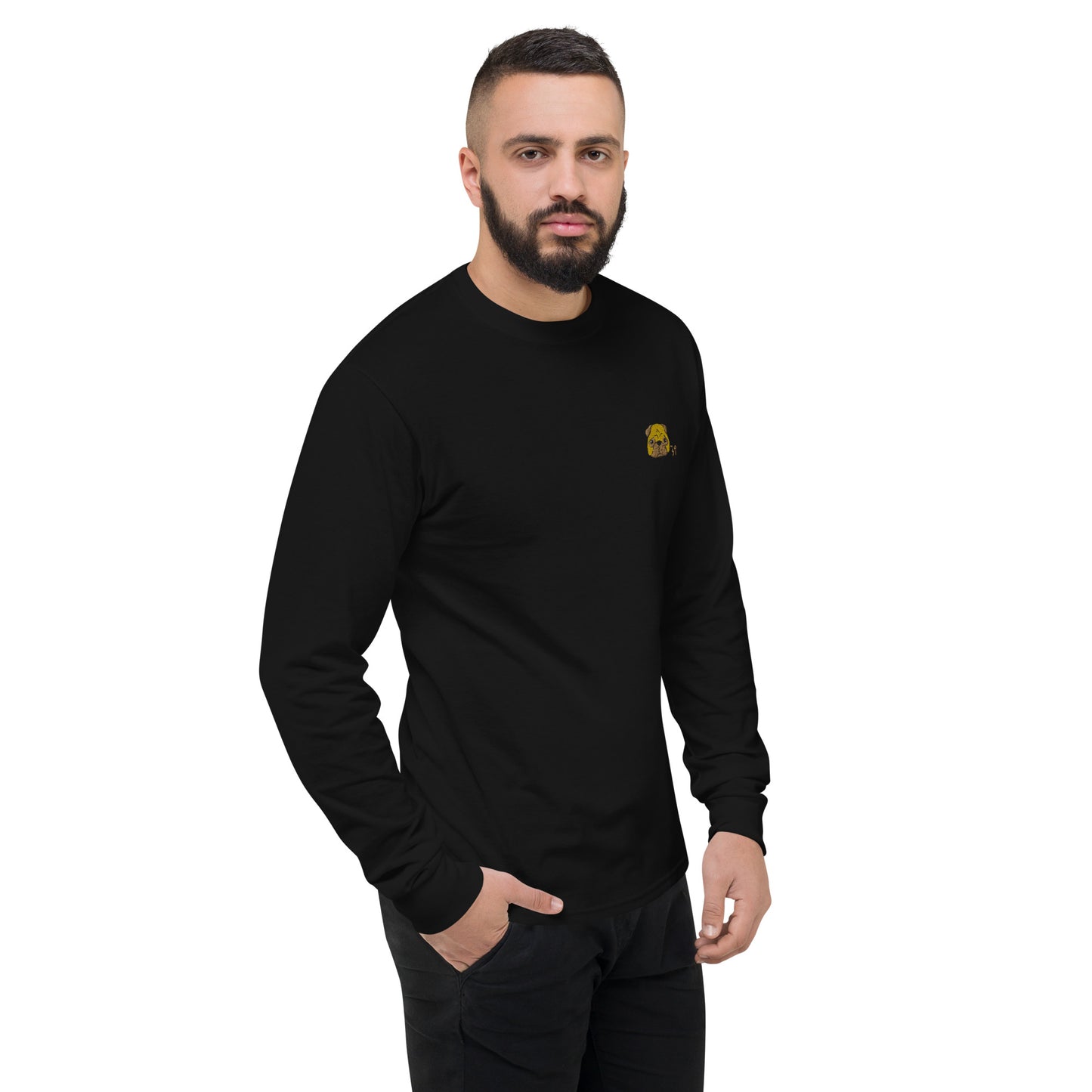 Pug Men's Champion Long Sleeve Shirt