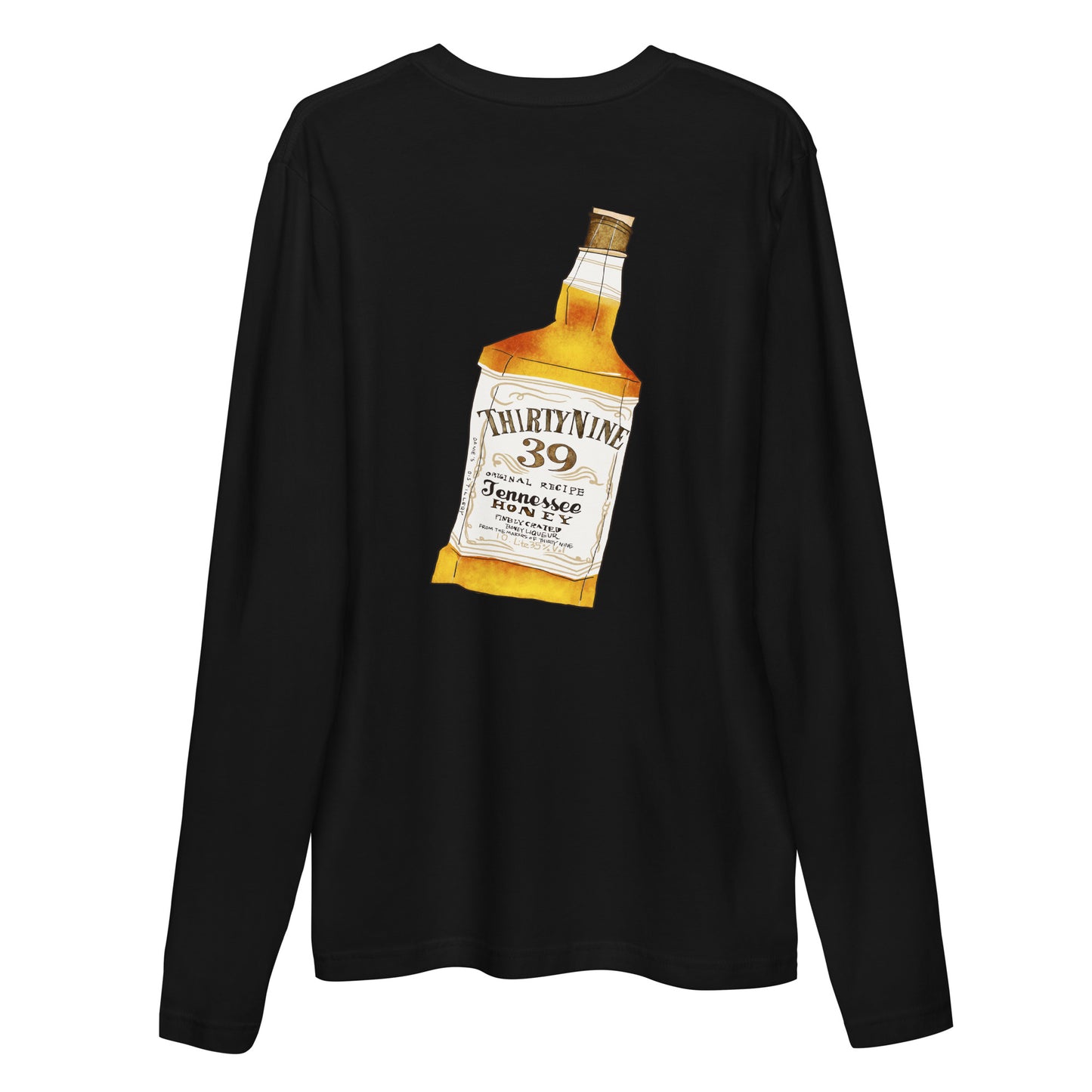 Whiskey Long Sleeve Fitted Crew