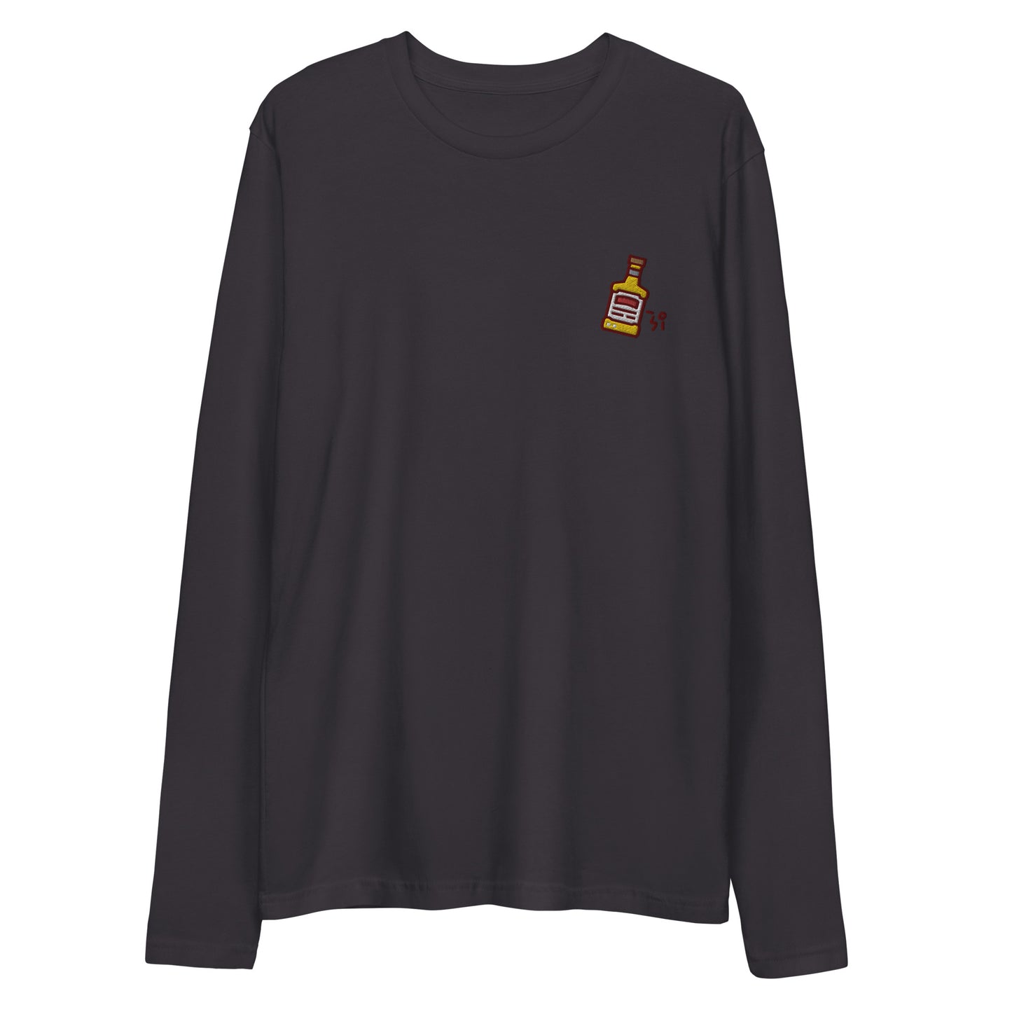 Whiskey Long Sleeve Fitted Crew