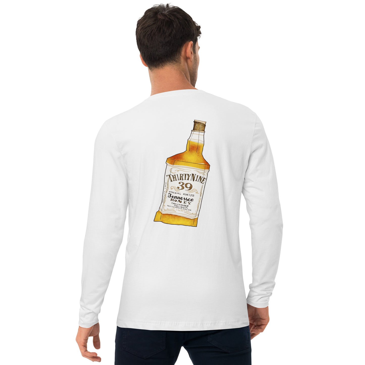 Whiskey Long Sleeve Fitted Crew