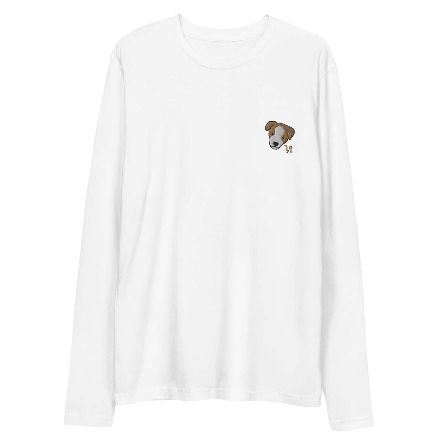 Jack Russell Terrier Long Sleeve Fitted Crew