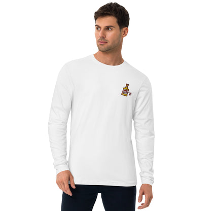 Whiskey Long Sleeve Fitted Crew