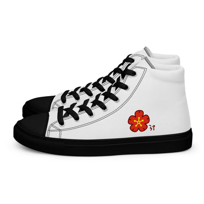 Chinese quince Men’s high top canvas shoes