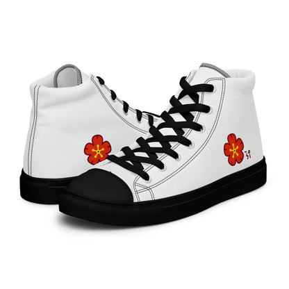 Chinese quince Men’s high top canvas shoes