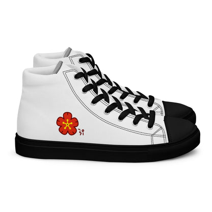 Chinese quince Men’s high top canvas shoes