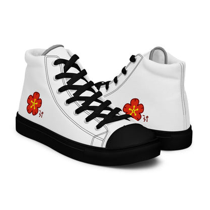 Chinese quince Men’s high top canvas shoes