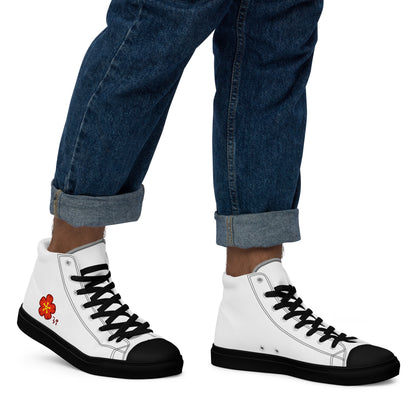 Chinese quince Men’s high top canvas shoes