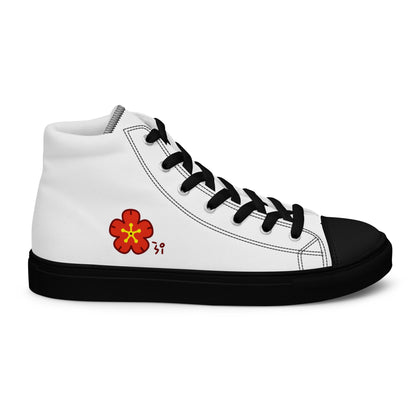 Chinese quince Men’s high top canvas shoes