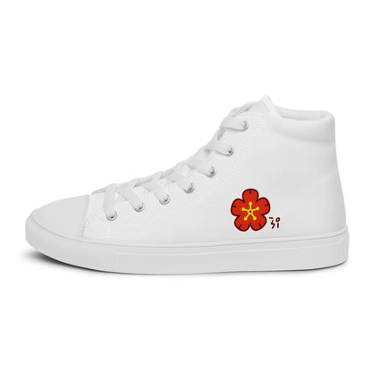 Chinese quince Men’s high top canvas shoes