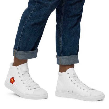 Chinese quince Men’s high top canvas shoes