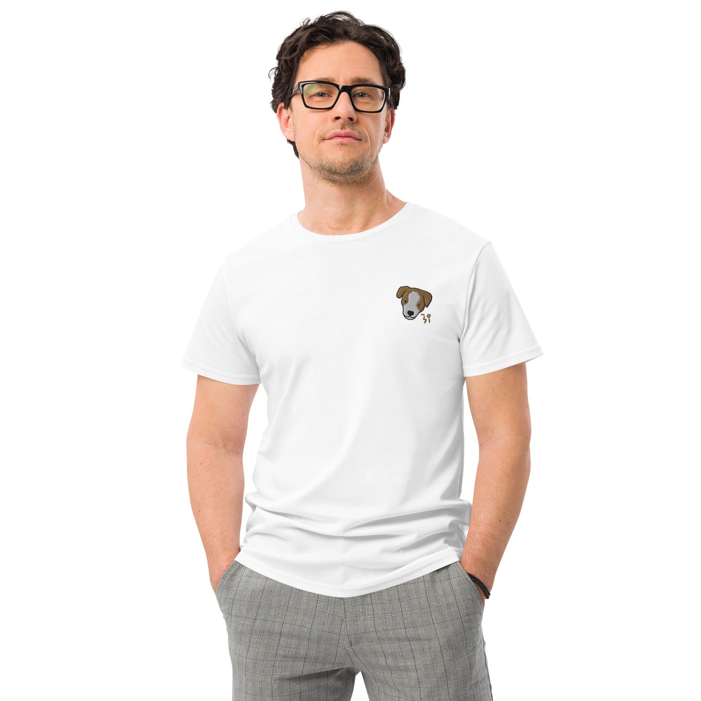 Jack Russell Terrier Men's premium cotton t-shirt