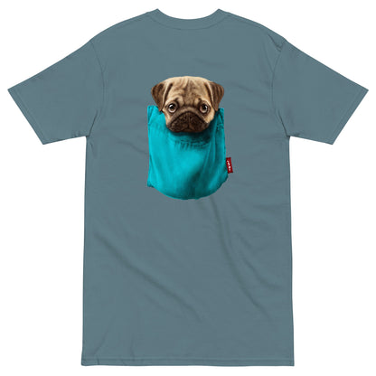 Pug Men’s premium heavyweight tee