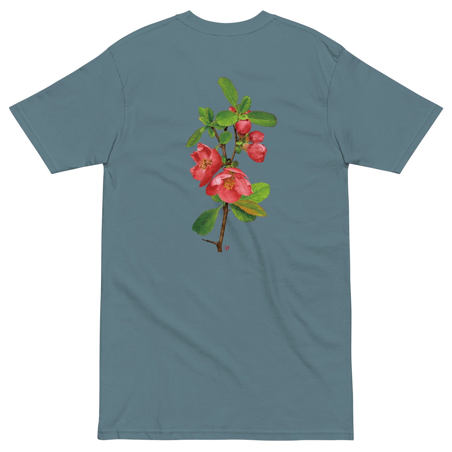 Chinese quince Men’s premium heavyweight tee