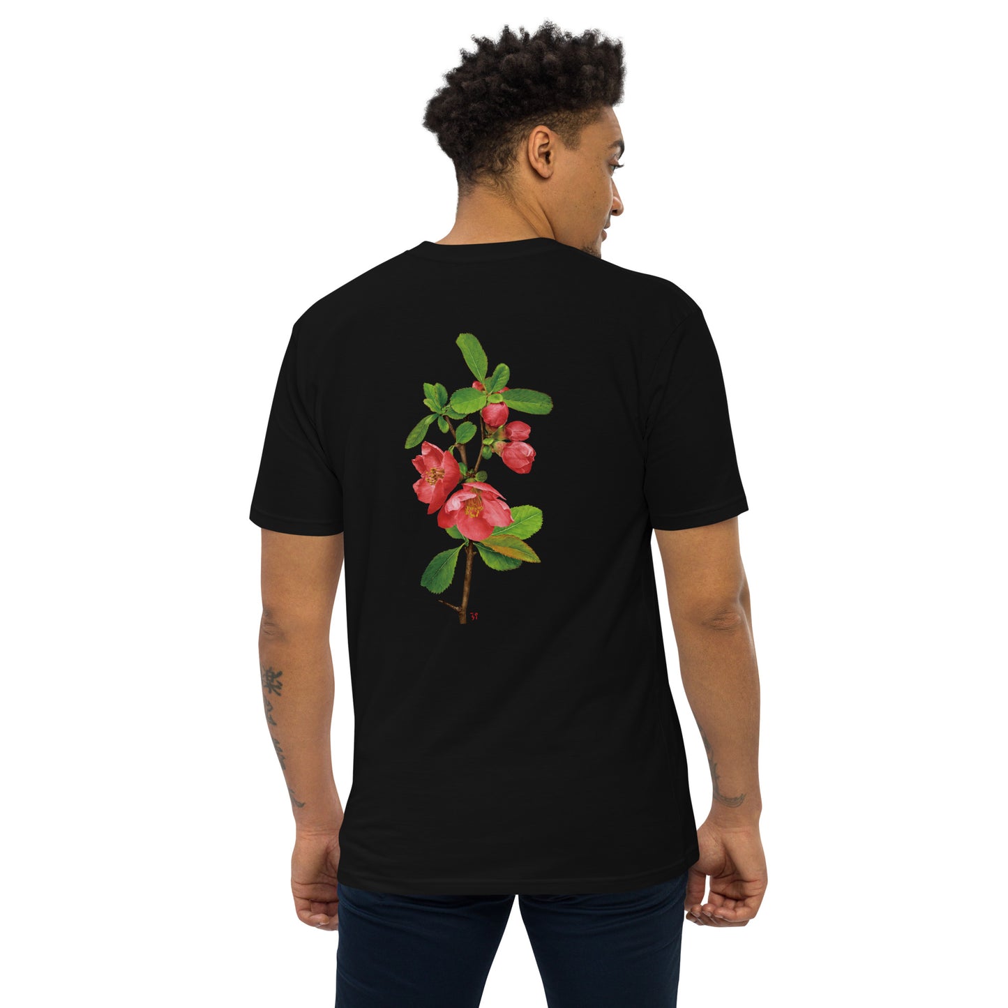 Chinese quince Men’s premium heavyweight tee