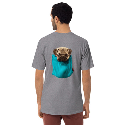 Pug Men’s premium heavyweight tee