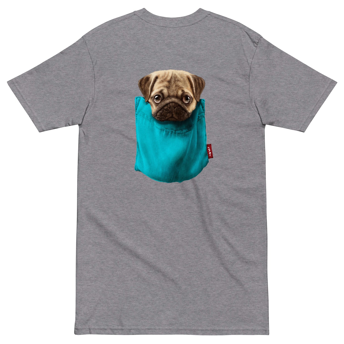 Pug Men’s premium heavyweight tee