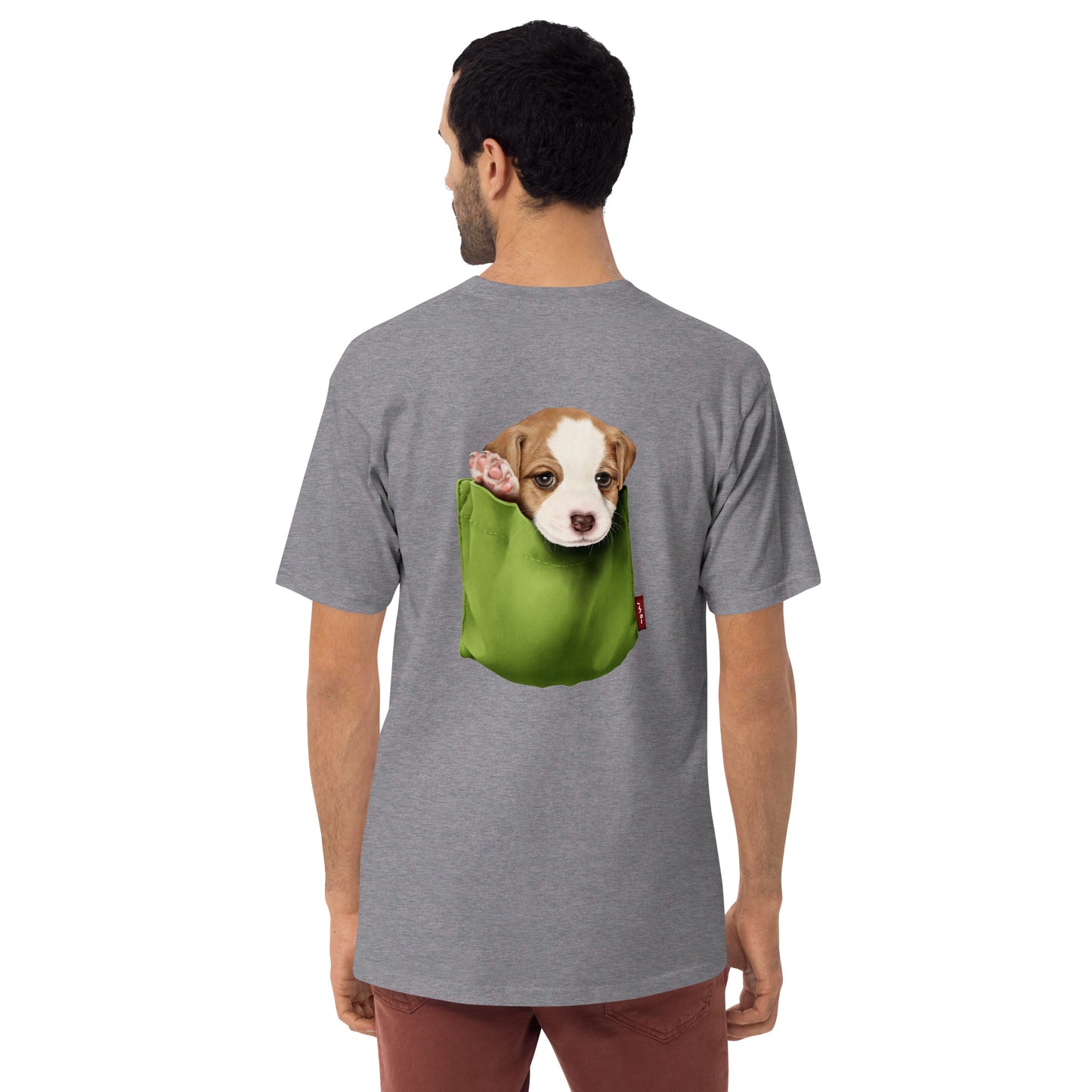 Jack Russell Terrier Men’s premium heavyweight tee