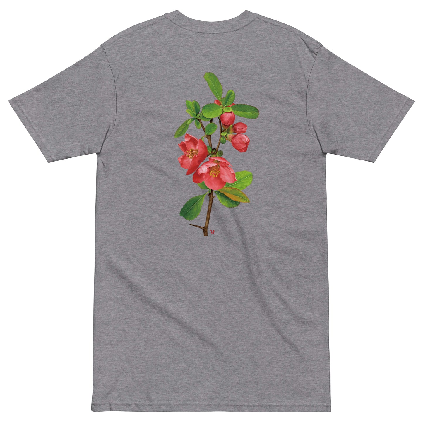 Chinese quince Men’s premium heavyweight tee