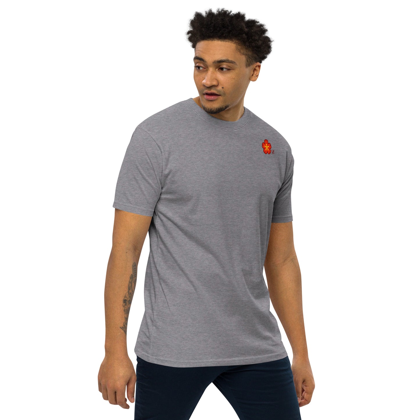 Chinese quince Men’s premium heavyweight tee