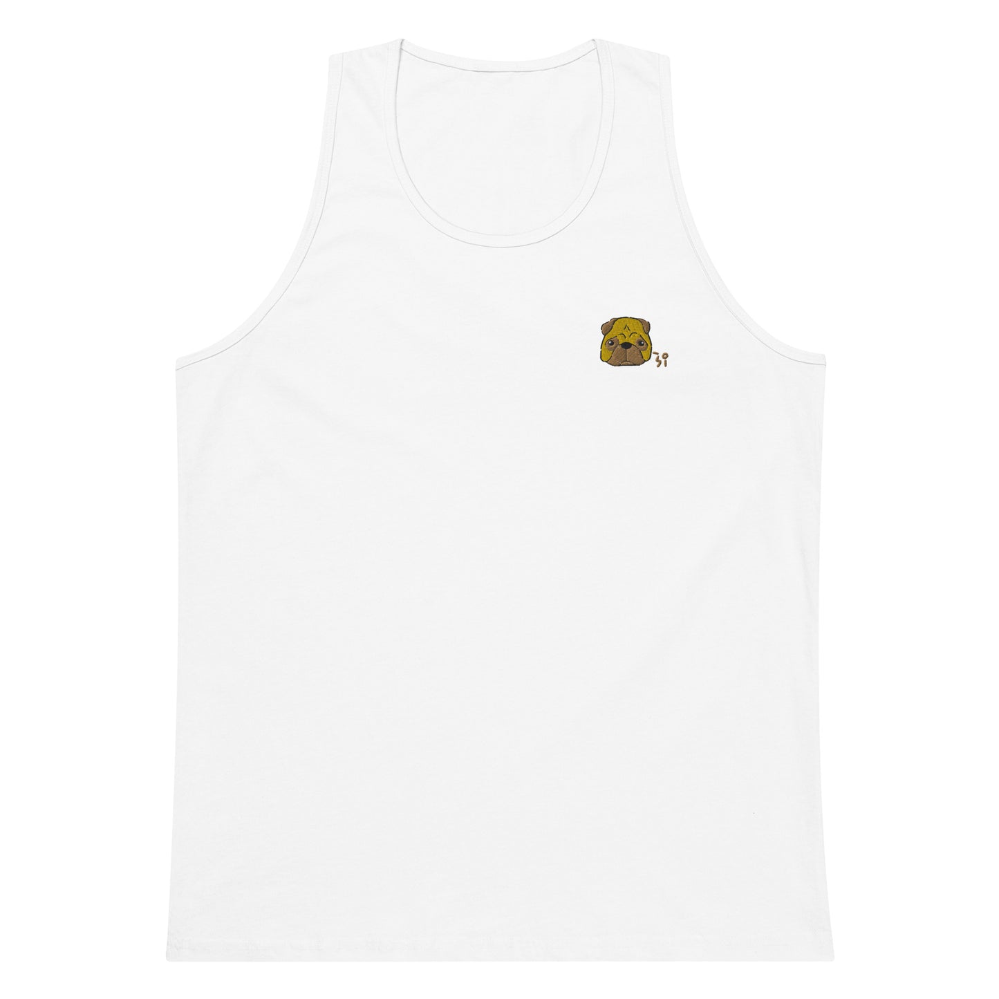 Pug Men’s premium tank top