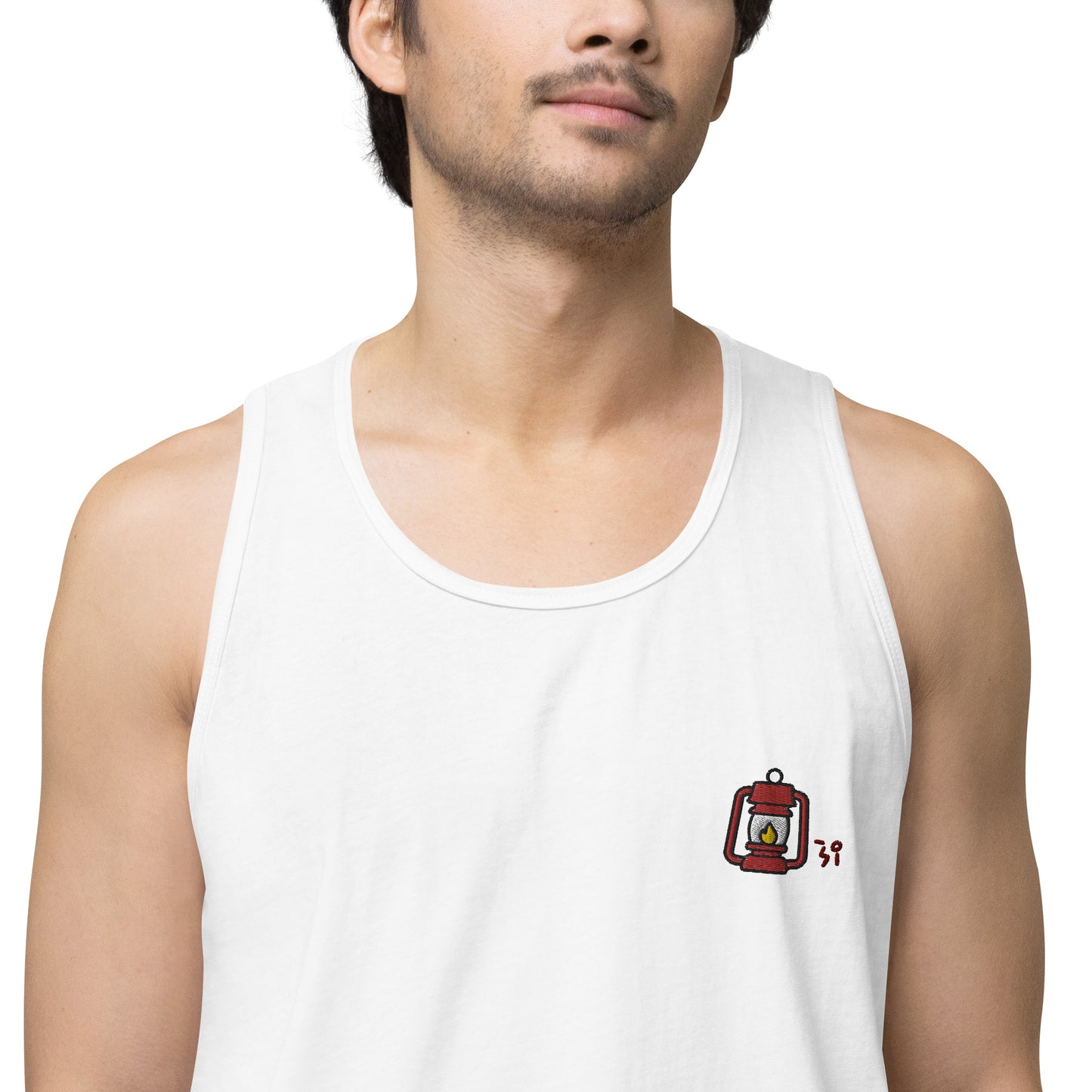 Camp lantern Men’s premium tank top