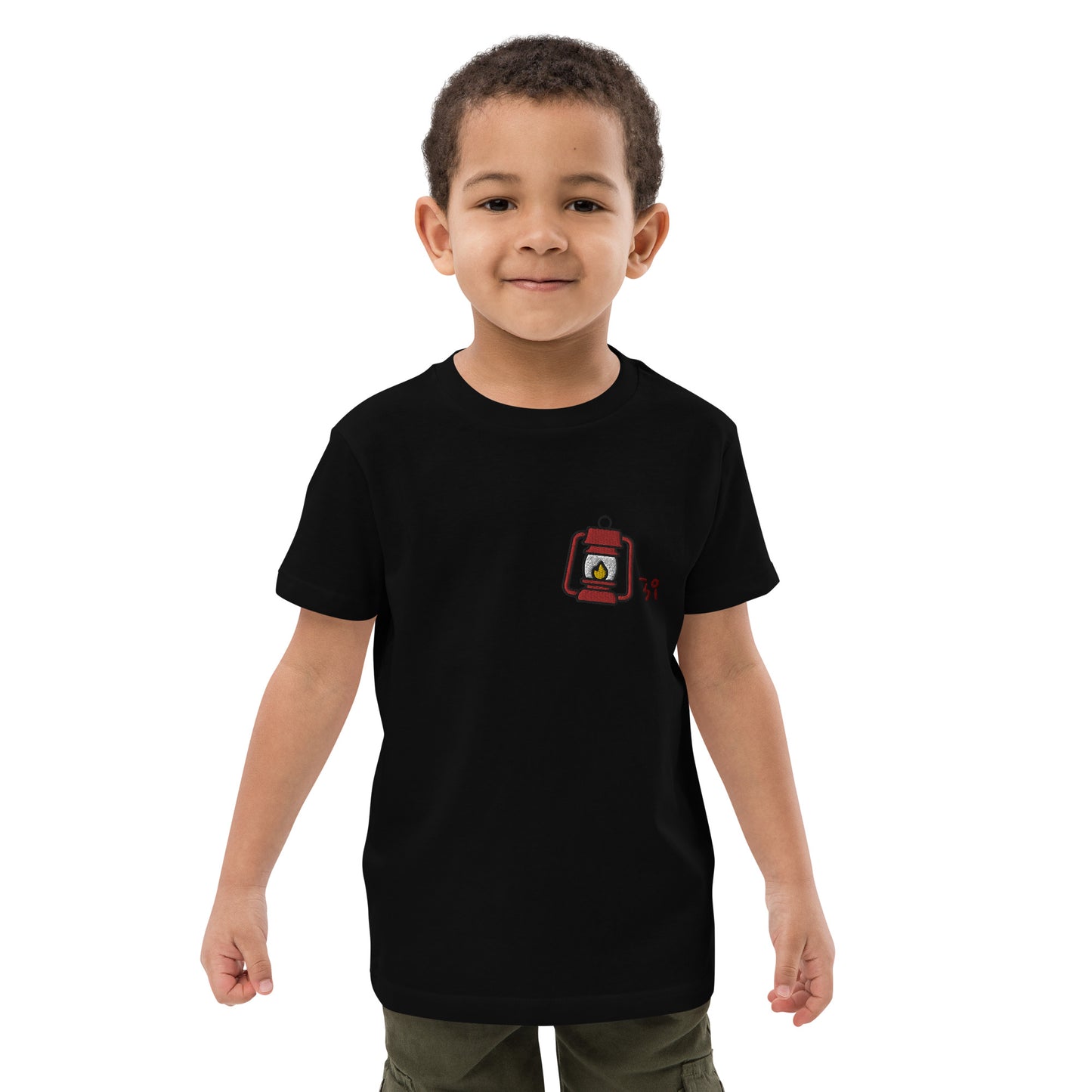 Camp lantern Organic cotton kids t-shirt