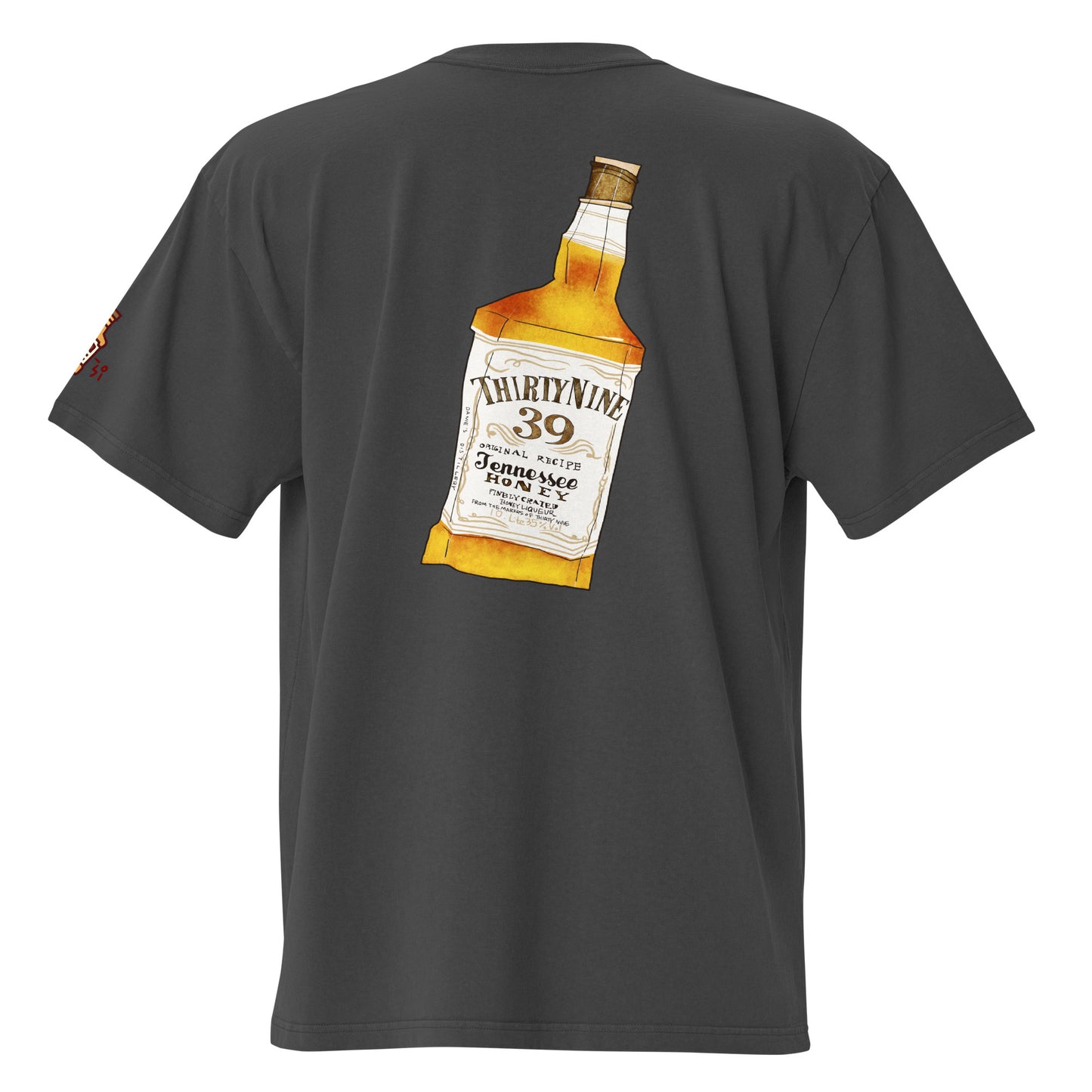 Whiskey Oversized faded t-shirt