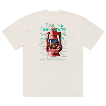 Camp lantern Oversized faded t-shirt