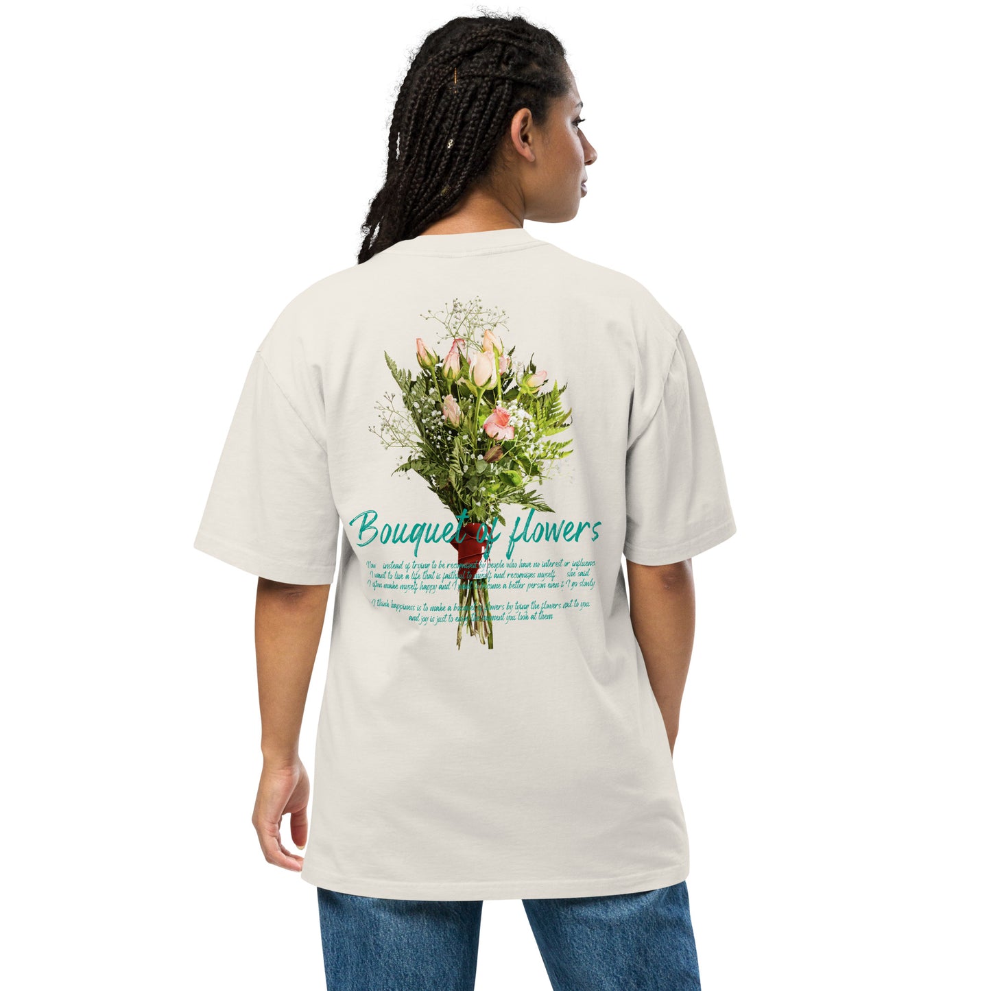 Bouquet Oversized faded t-shirt