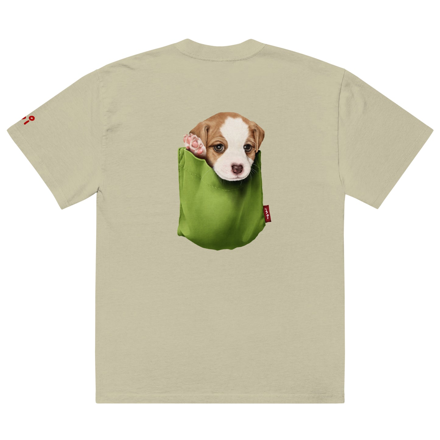 Jack Russell Terrier Oversized faded t-shirt