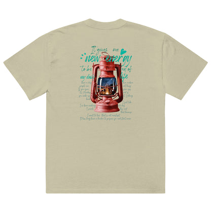 Camp lantern Oversized faded t-shirt