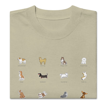 Dog Oversized faded t-shirt