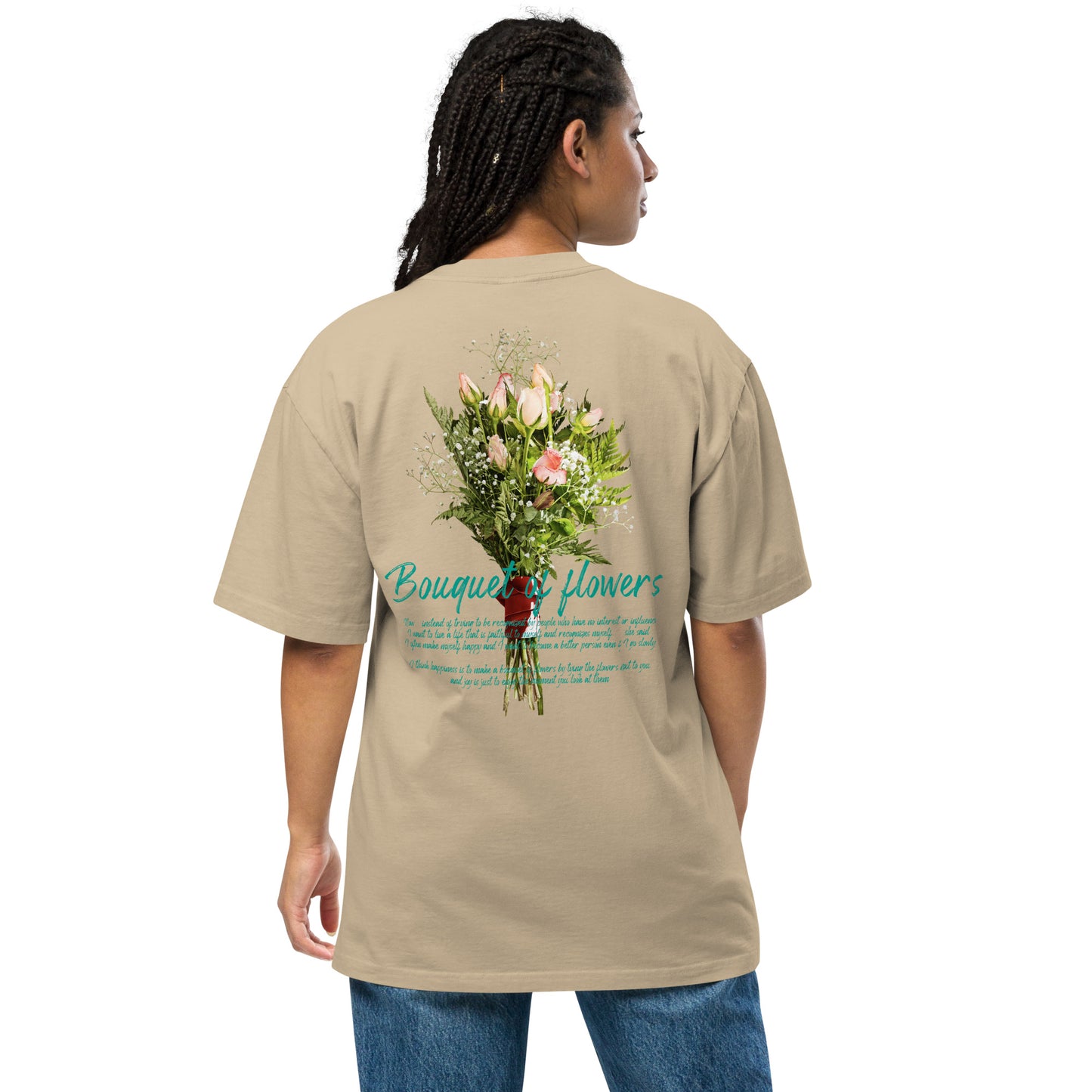 Bouquet Oversized faded t-shirt