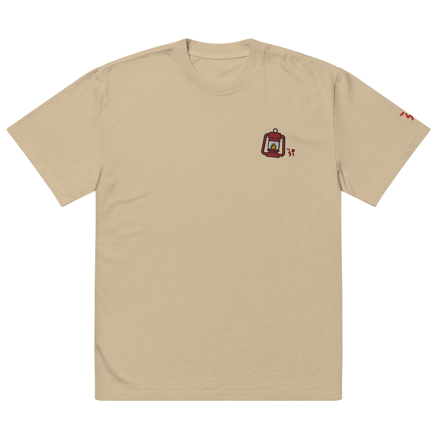 Camp lantern Oversized faded t-shirt