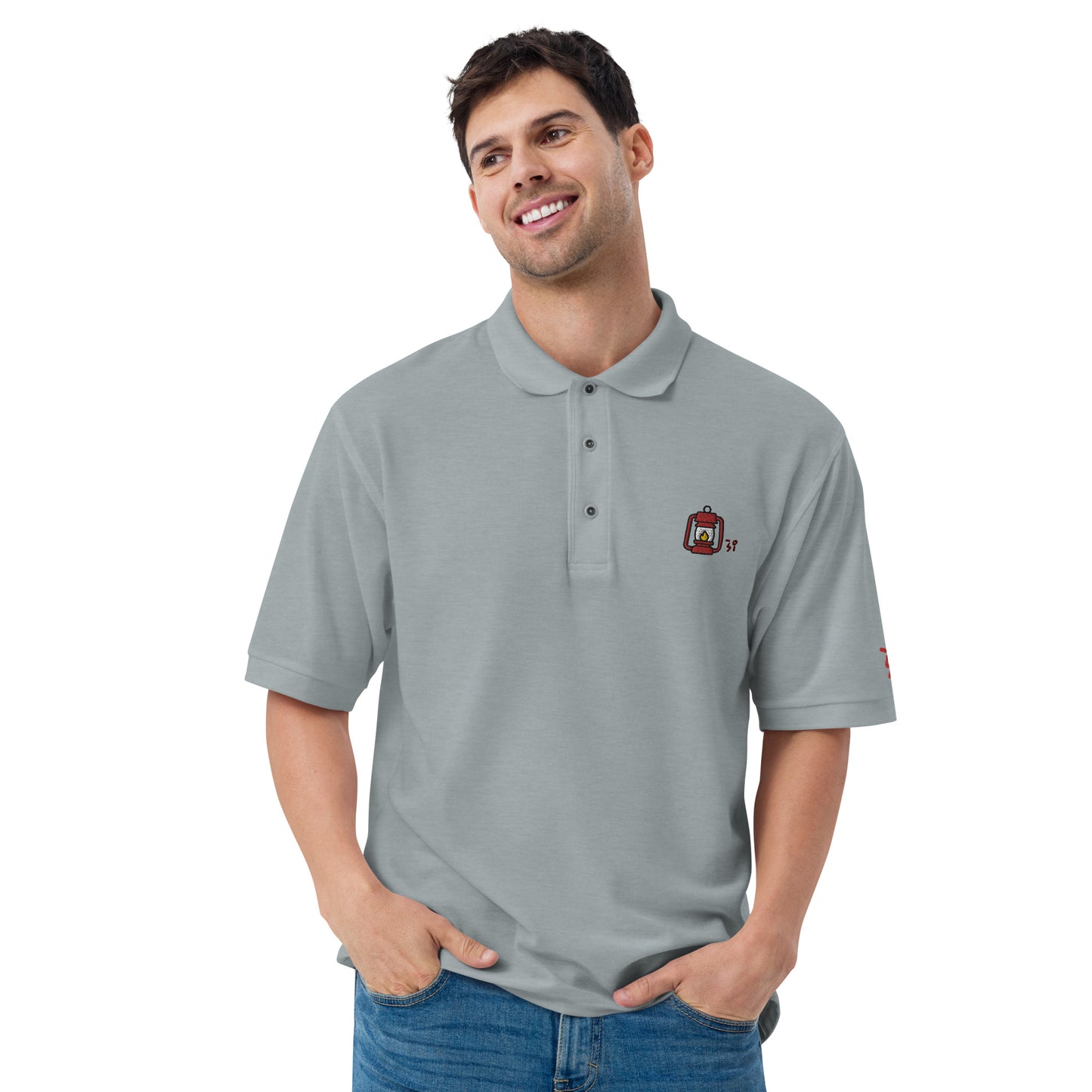 Camp lantern Men's Premium Polo