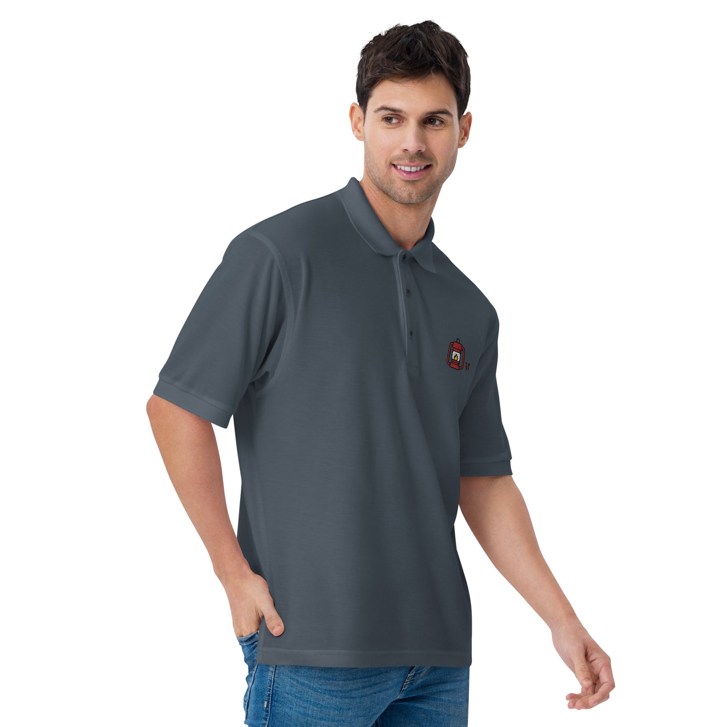 Camp lantern Men's Premium Polo