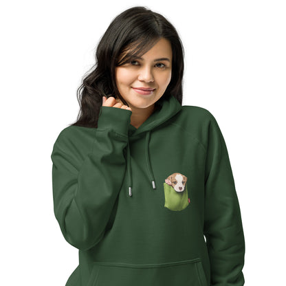 Jack Russell Terrier Unisex eco raglan hoodie