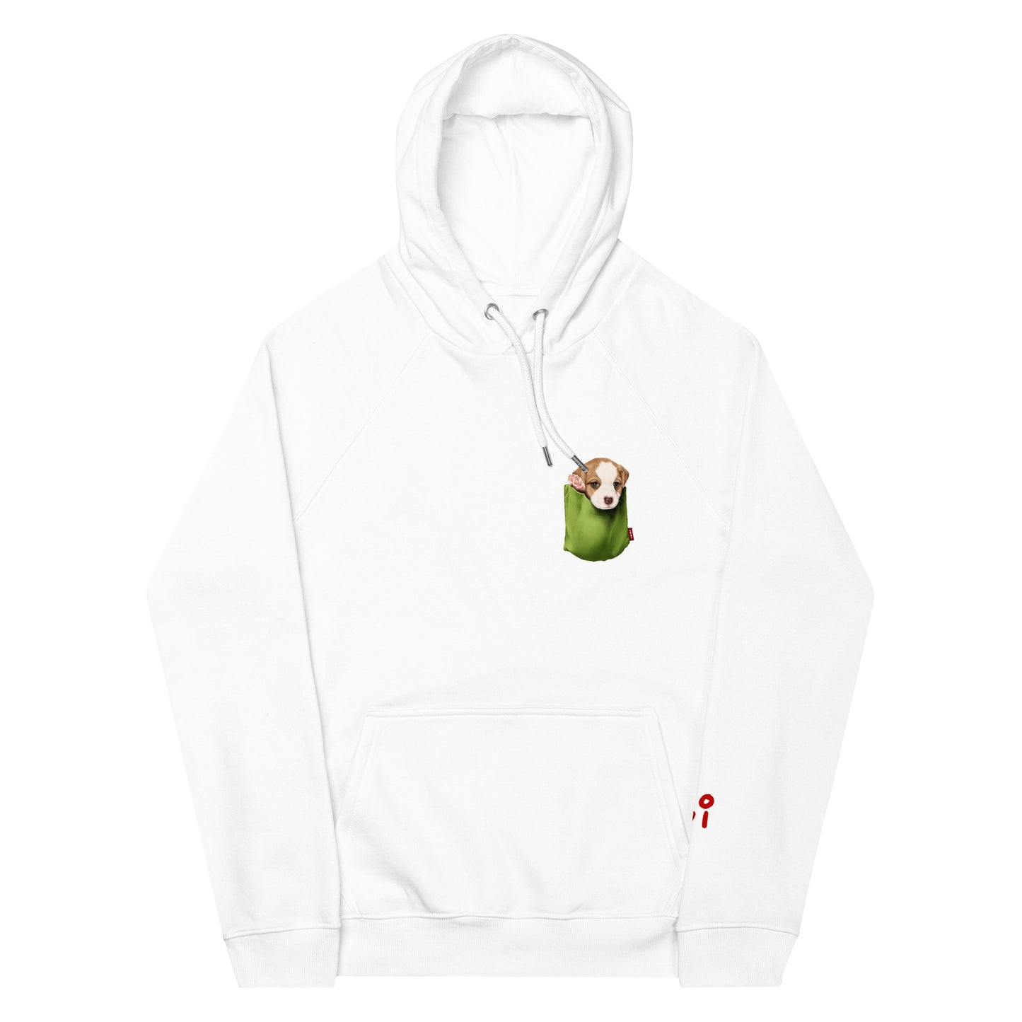 Jack Russell Terrier Unisex eco raglan hoodie
