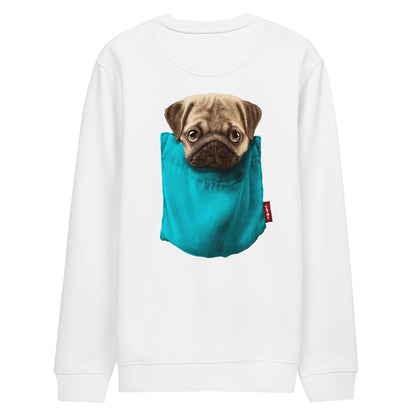 Pug Unisex eco sweatshirt