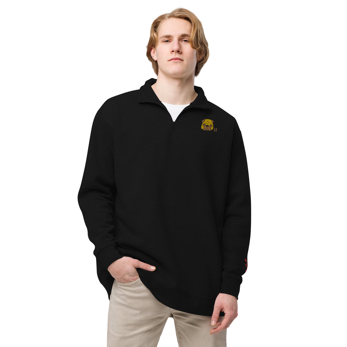 Pug Unisex fleece pullover